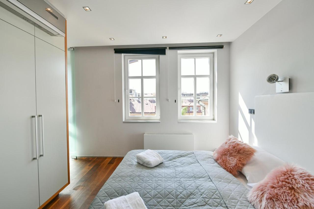 Luxury Central Penthouse With Sauna, Terrace, 250M2, 5Bdrm, 3Bthrm Prága Kültér fotó
